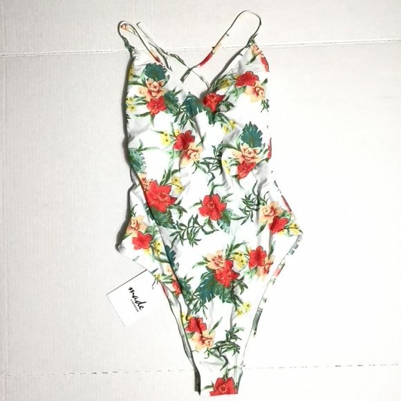 MINKPINK Other - MinkPink Floral One Piece Swimsuit Size XL